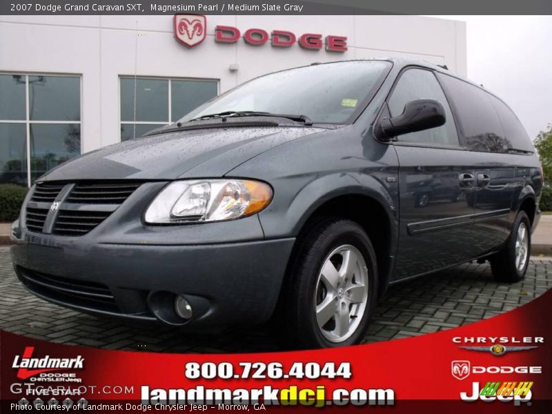 Magnesium Pearl / Medium Slate Gray 2007 Dodge Grand Caravan SXT