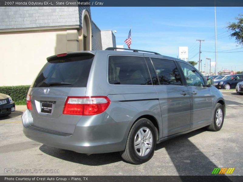 Slate Green Metallic / Gray 2007 Honda Odyssey EX-L
