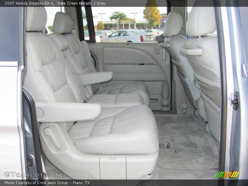 Slate Green Metallic / Gray 2007 Honda Odyssey EX-L