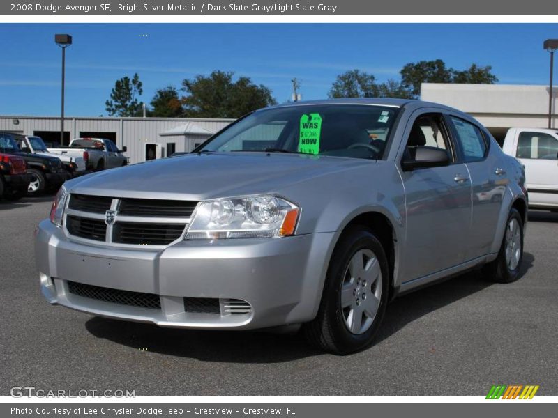 Bright Silver Metallic / Dark Slate Gray/Light Slate Gray 2008 Dodge Avenger SE