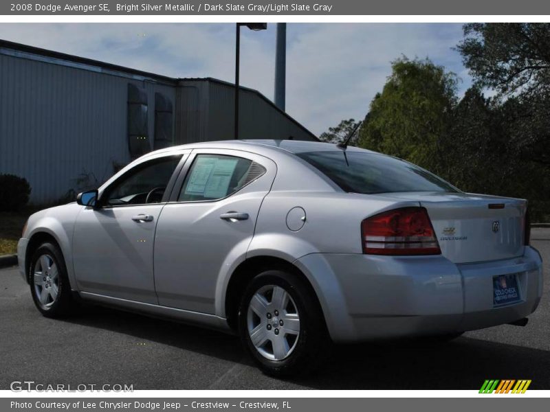 Bright Silver Metallic / Dark Slate Gray/Light Slate Gray 2008 Dodge Avenger SE