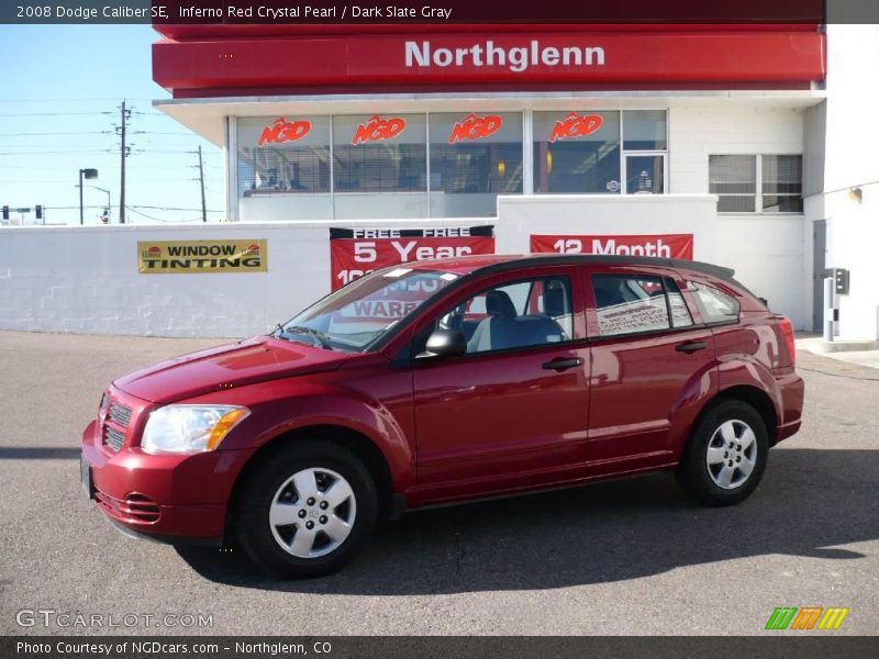 Inferno Red Crystal Pearl / Dark Slate Gray 2008 Dodge Caliber SE