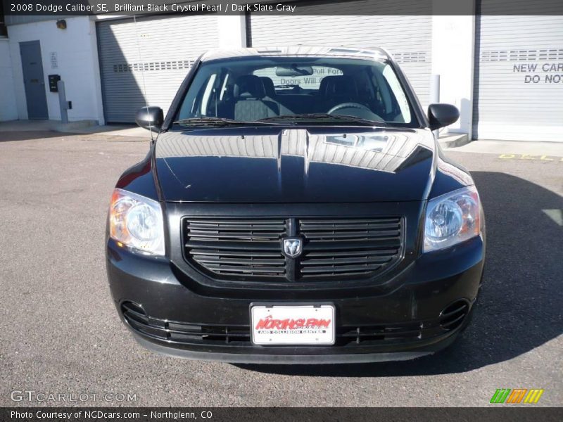 Brilliant Black Crystal Pearl / Dark Slate Gray 2008 Dodge Caliber SE