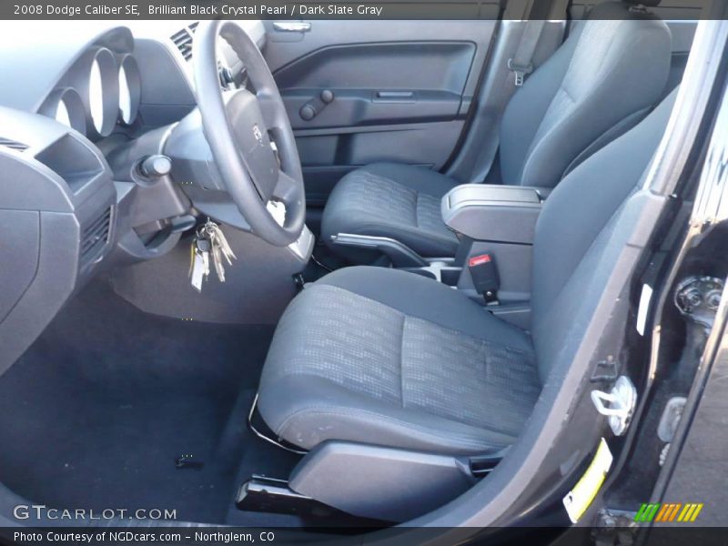 Brilliant Black Crystal Pearl / Dark Slate Gray 2008 Dodge Caliber SE