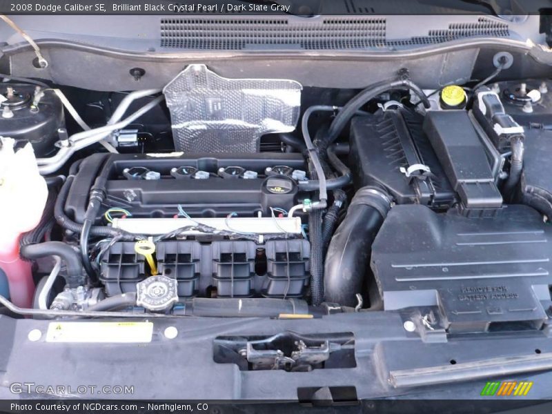 Brilliant Black Crystal Pearl / Dark Slate Gray 2008 Dodge Caliber SE