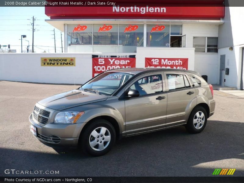 Light Khaki Metallic / Dark Slate Gray 2008 Dodge Caliber SE