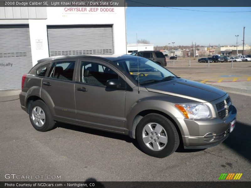 Light Khaki Metallic / Dark Slate Gray 2008 Dodge Caliber SE