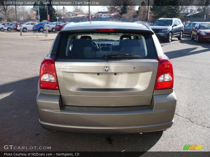 Light Khaki Metallic / Dark Slate Gray 2008 Dodge Caliber SE
