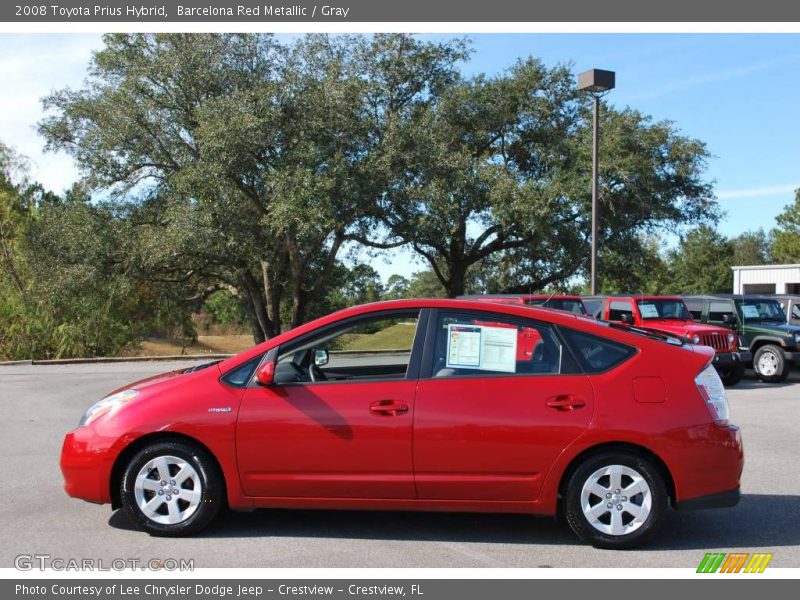 Barcelona Red Metallic / Gray 2008 Toyota Prius Hybrid