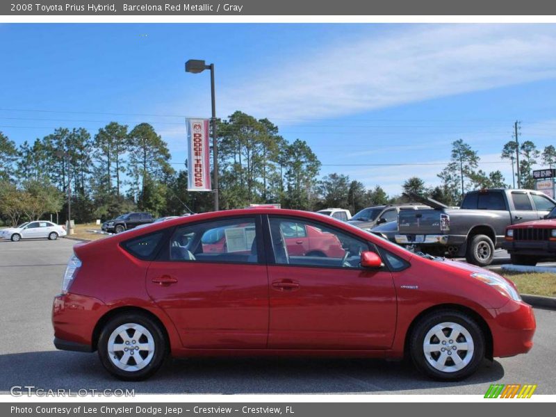 Barcelona Red Metallic / Gray 2008 Toyota Prius Hybrid