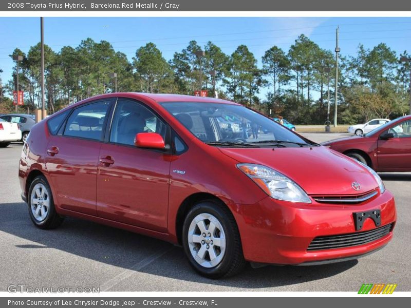 Barcelona Red Metallic / Gray 2008 Toyota Prius Hybrid