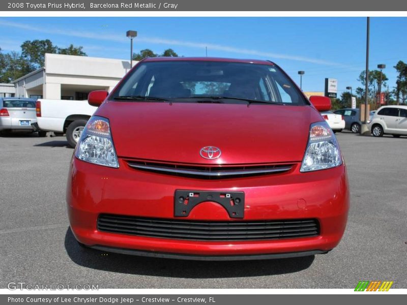 Barcelona Red Metallic / Gray 2008 Toyota Prius Hybrid