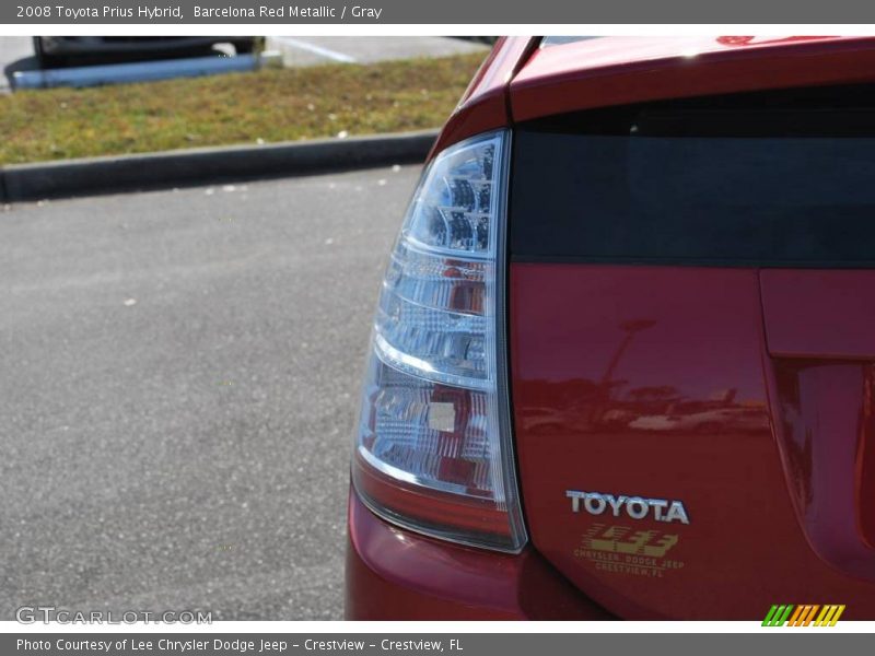 Barcelona Red Metallic / Gray 2008 Toyota Prius Hybrid