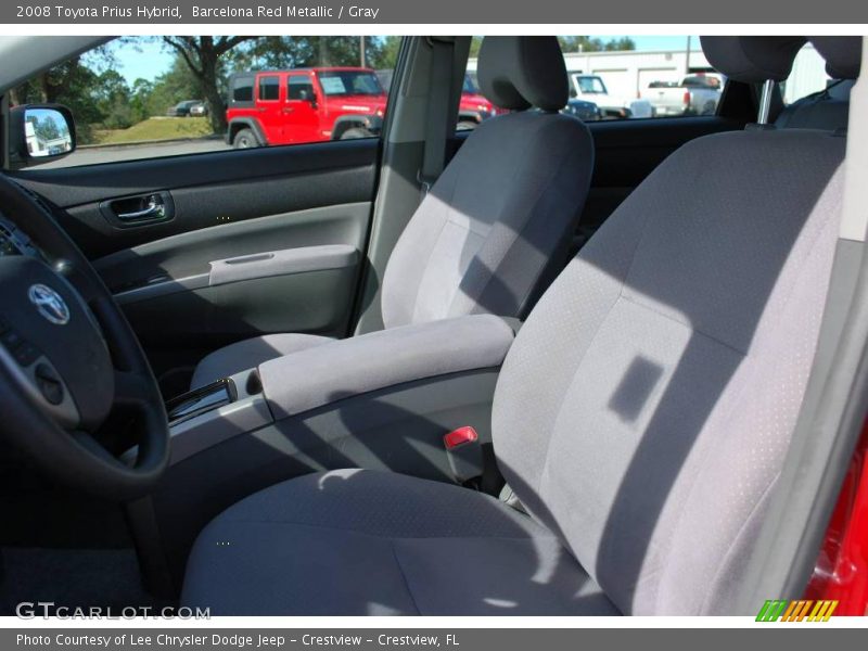 Barcelona Red Metallic / Gray 2008 Toyota Prius Hybrid