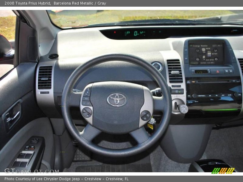 Barcelona Red Metallic / Gray 2008 Toyota Prius Hybrid