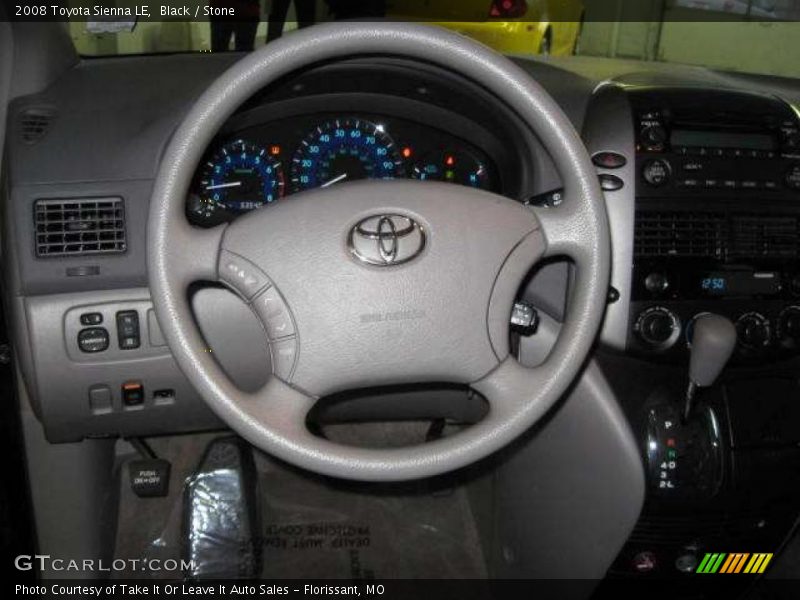 Black / Stone 2008 Toyota Sienna LE