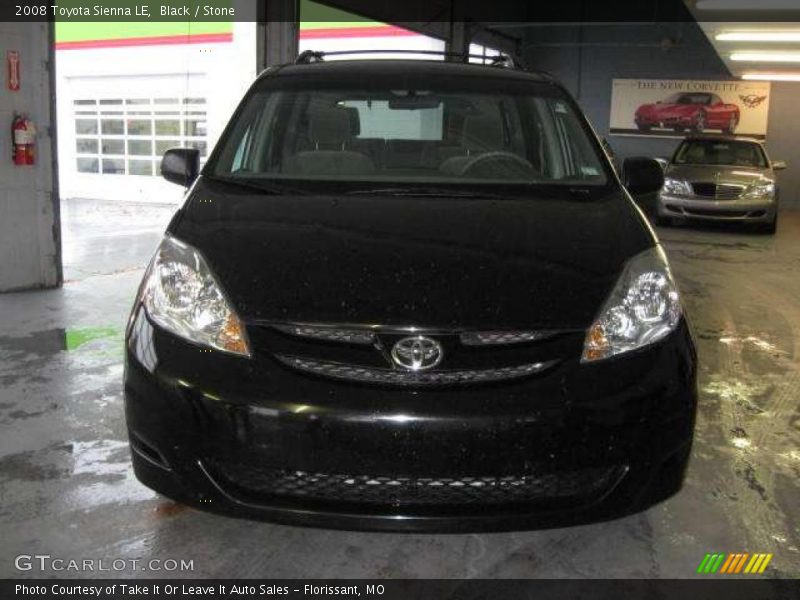 Black / Stone 2008 Toyota Sienna LE