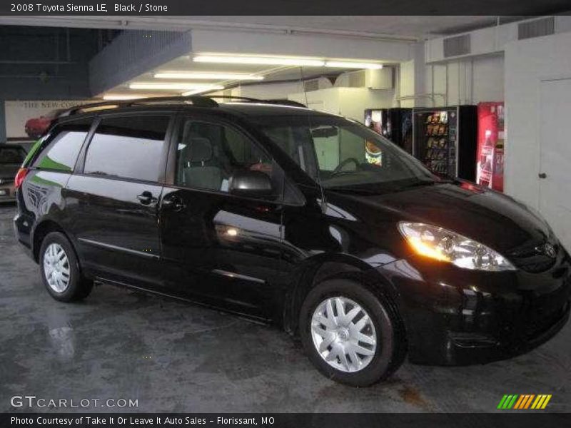 Black / Stone 2008 Toyota Sienna LE