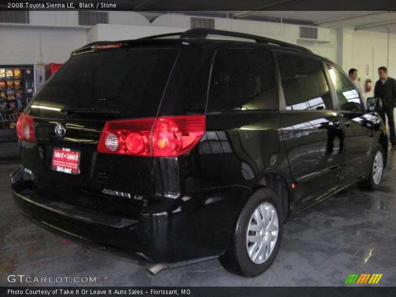 Black / Stone 2008 Toyota Sienna LE