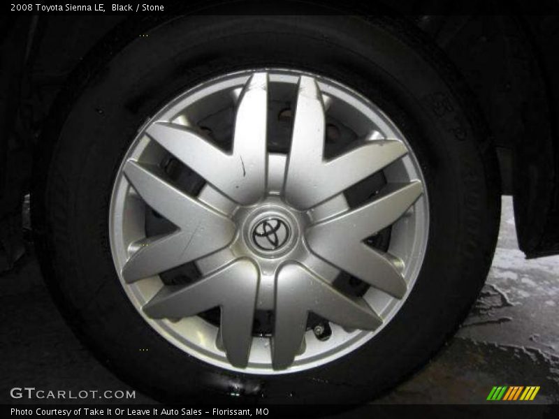 Black / Stone 2008 Toyota Sienna LE