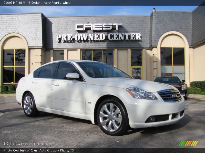Ivory Pearl / Wheat 2006 Infiniti M 45 Sedan