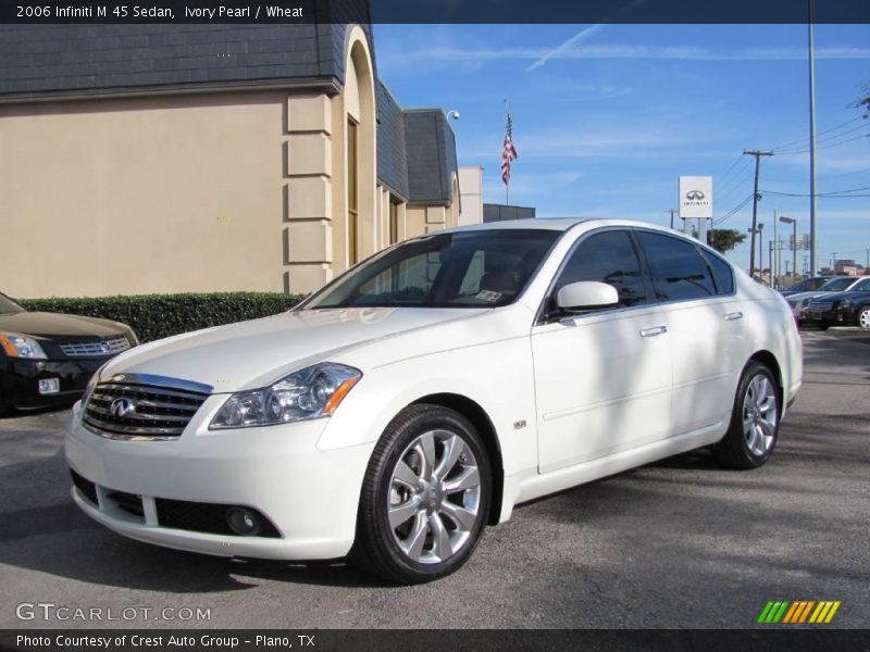 Ivory Pearl / Wheat 2006 Infiniti M 45 Sedan