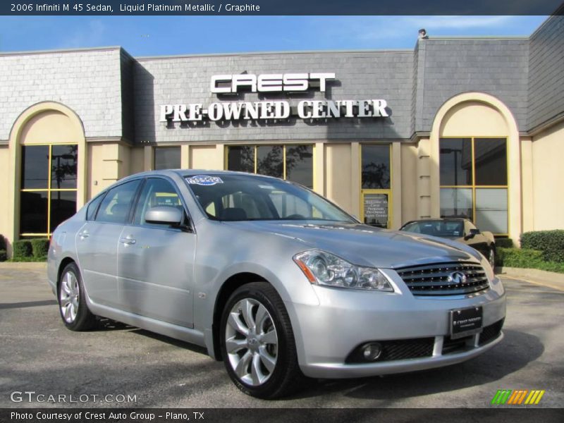 Liquid Platinum Metallic / Graphite 2006 Infiniti M 45 Sedan
