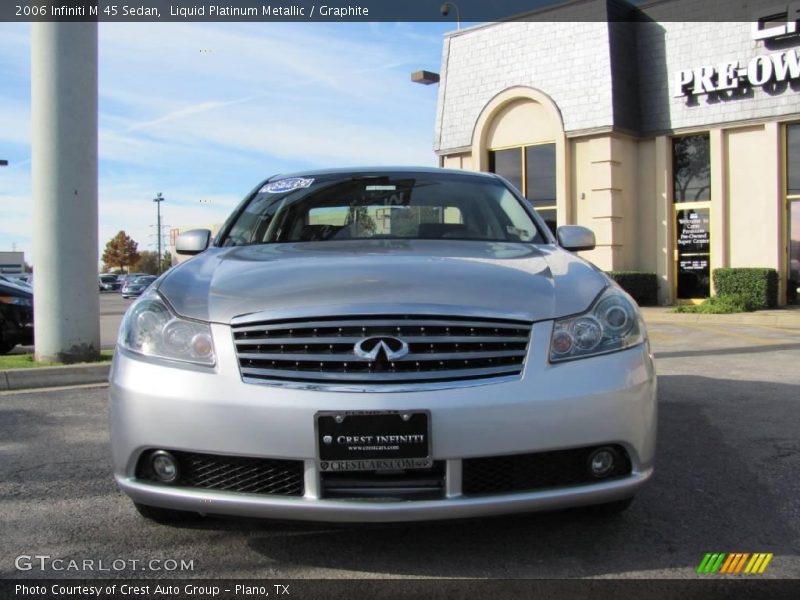 Liquid Platinum Metallic / Graphite 2006 Infiniti M 45 Sedan