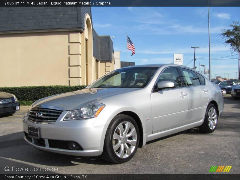 Liquid Platinum Metallic / Graphite 2006 Infiniti M 45 Sedan