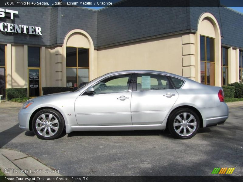 Liquid Platinum Metallic / Graphite 2006 Infiniti M 45 Sedan