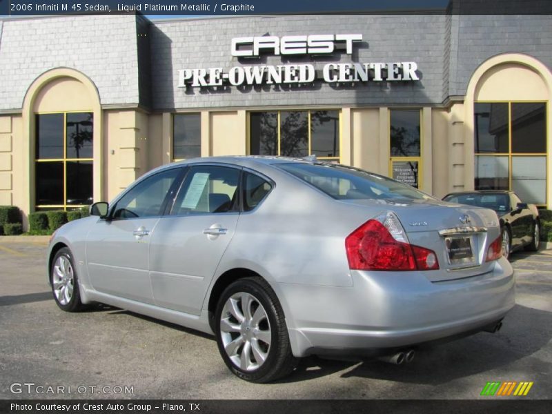 Liquid Platinum Metallic / Graphite 2006 Infiniti M 45 Sedan