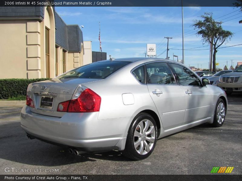 Liquid Platinum Metallic / Graphite 2006 Infiniti M 45 Sedan
