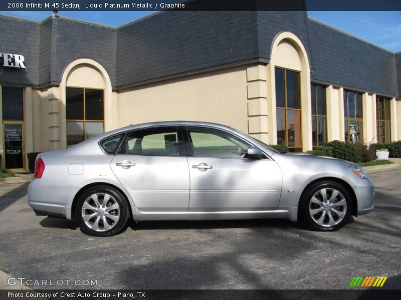 Liquid Platinum Metallic / Graphite 2006 Infiniti M 45 Sedan