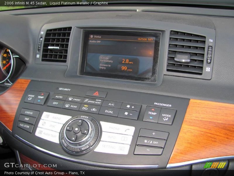 Liquid Platinum Metallic / Graphite 2006 Infiniti M 45 Sedan