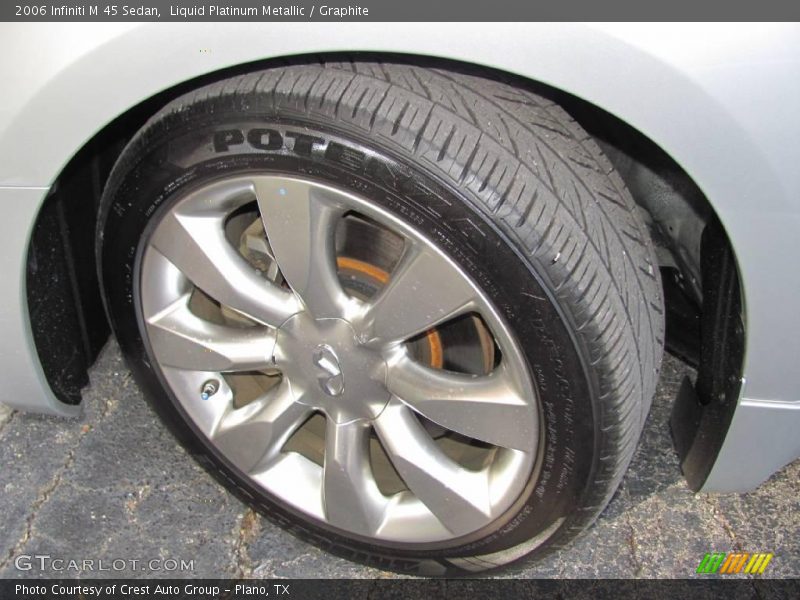 Liquid Platinum Metallic / Graphite 2006 Infiniti M 45 Sedan