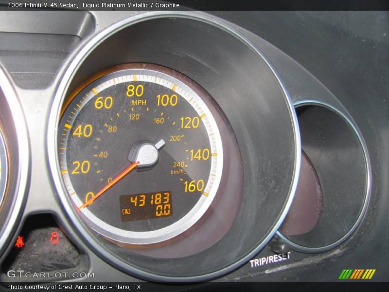 Liquid Platinum Metallic / Graphite 2006 Infiniti M 45 Sedan