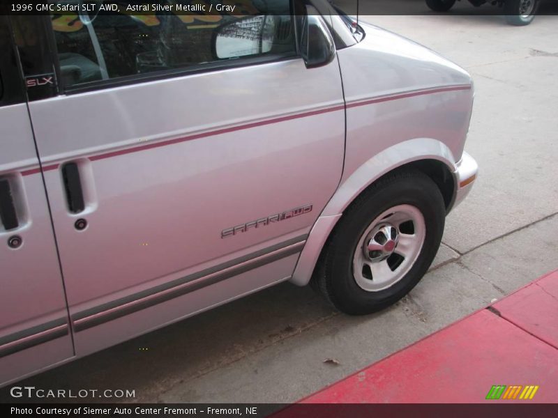 Astral Silver Metallic / Gray 1996 GMC Safari SLT AWD