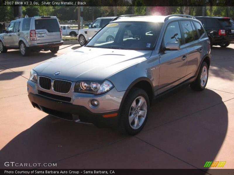 Silver Grey Metallic / Black 2007 BMW X3 3.0si