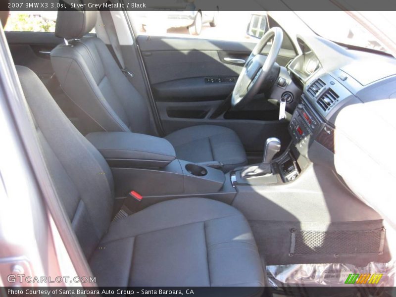 Silver Grey Metallic / Black 2007 BMW X3 3.0si