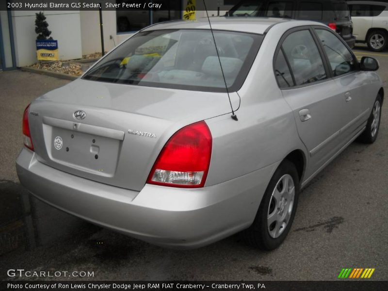 Silver Pewter / Gray 2003 Hyundai Elantra GLS Sedan