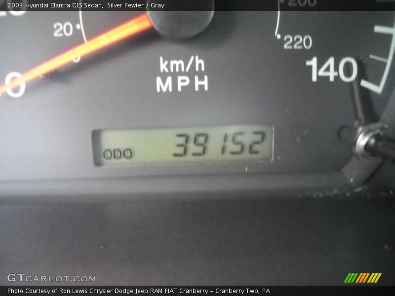 Silver Pewter / Gray 2003 Hyundai Elantra GLS Sedan