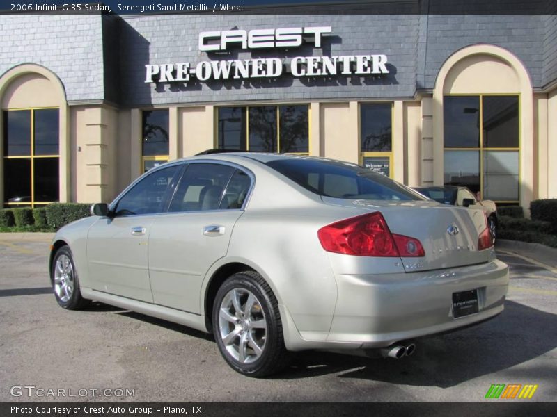 Serengeti Sand Metallic / Wheat 2006 Infiniti G 35 Sedan