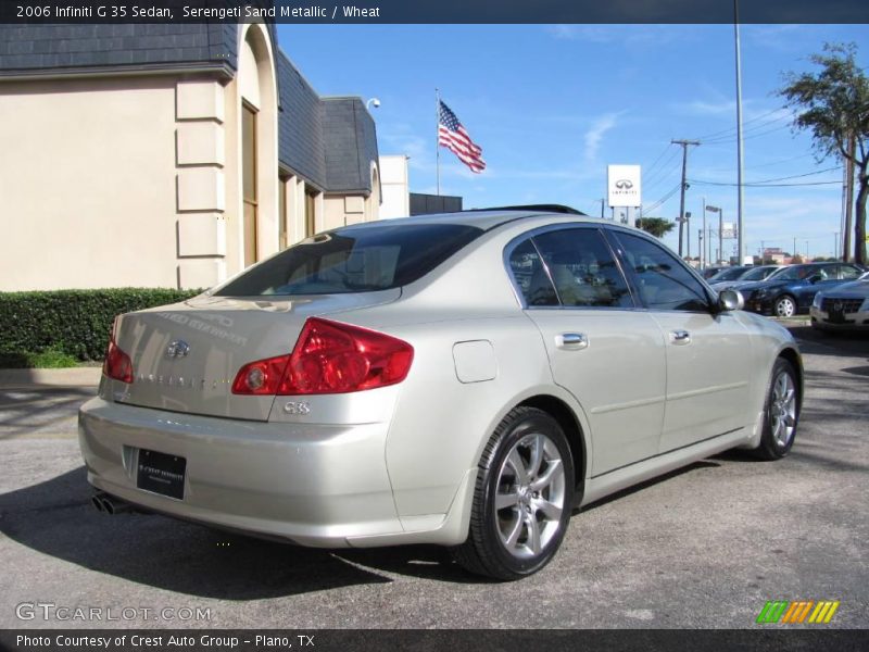Serengeti Sand Metallic / Wheat 2006 Infiniti G 35 Sedan