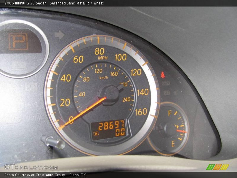 Serengeti Sand Metallic / Wheat 2006 Infiniti G 35 Sedan