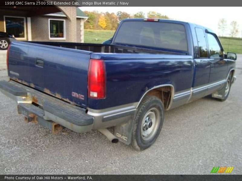 Indigo Blue Metallic / Navy 1998 GMC Sierra 2500 SLE Extended Cab