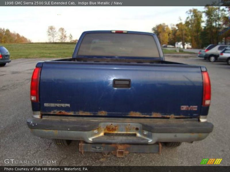 Indigo Blue Metallic / Navy 1998 GMC Sierra 2500 SLE Extended Cab