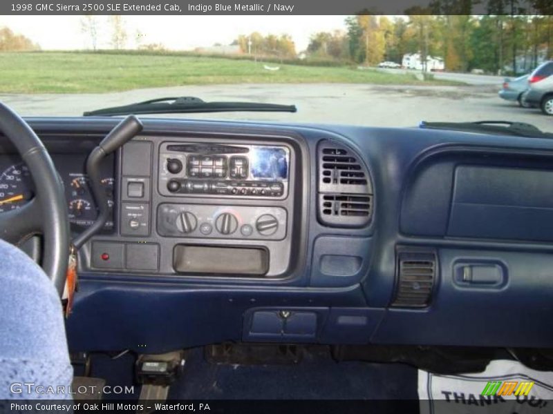 Indigo Blue Metallic / Navy 1998 GMC Sierra 2500 SLE Extended Cab