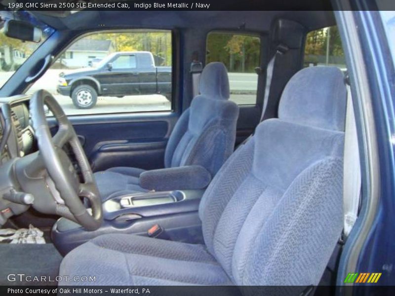 Indigo Blue Metallic / Navy 1998 GMC Sierra 2500 SLE Extended Cab