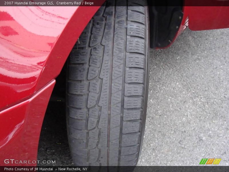 Cranberry Red / Beige 2007 Hyundai Entourage GLS