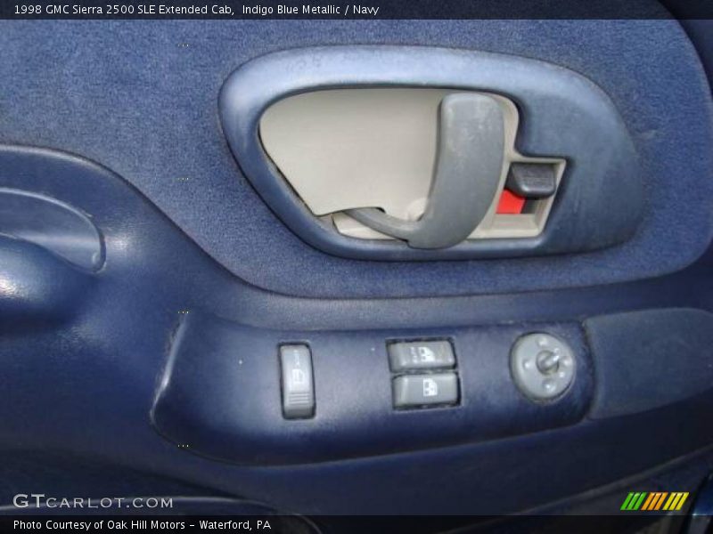 Indigo Blue Metallic / Navy 1998 GMC Sierra 2500 SLE Extended Cab